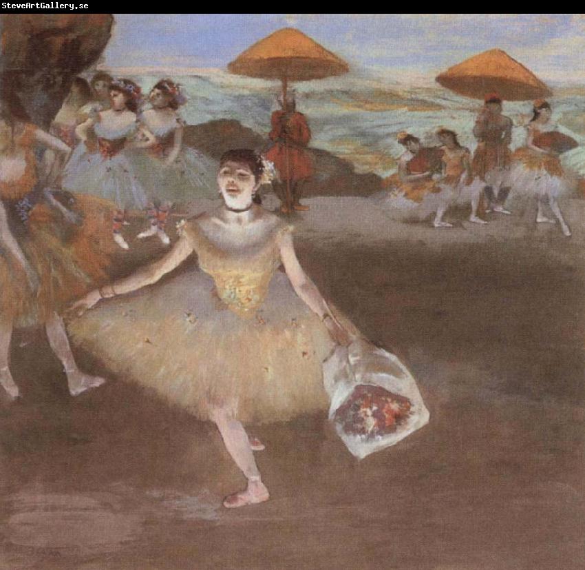 Edgar Degas Dancer with Bouquet